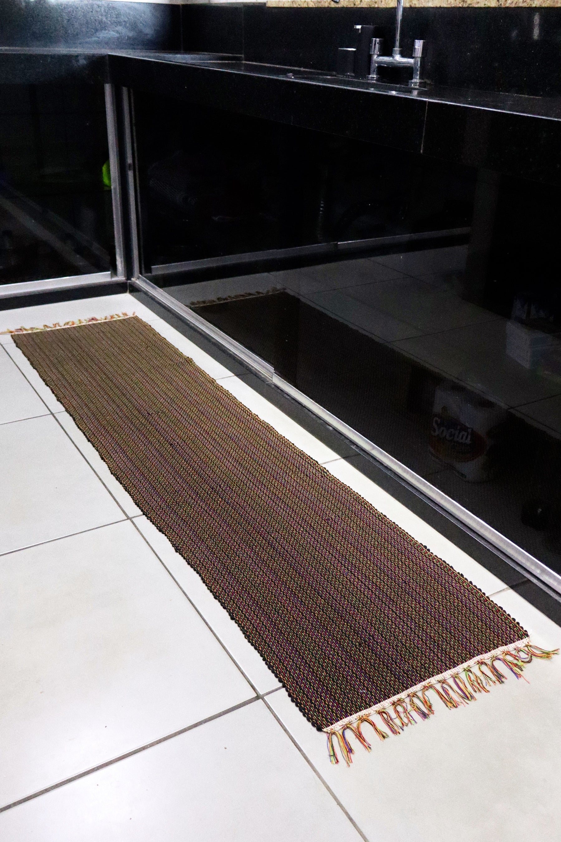 Passadeira em Malha Preta 3,0m
