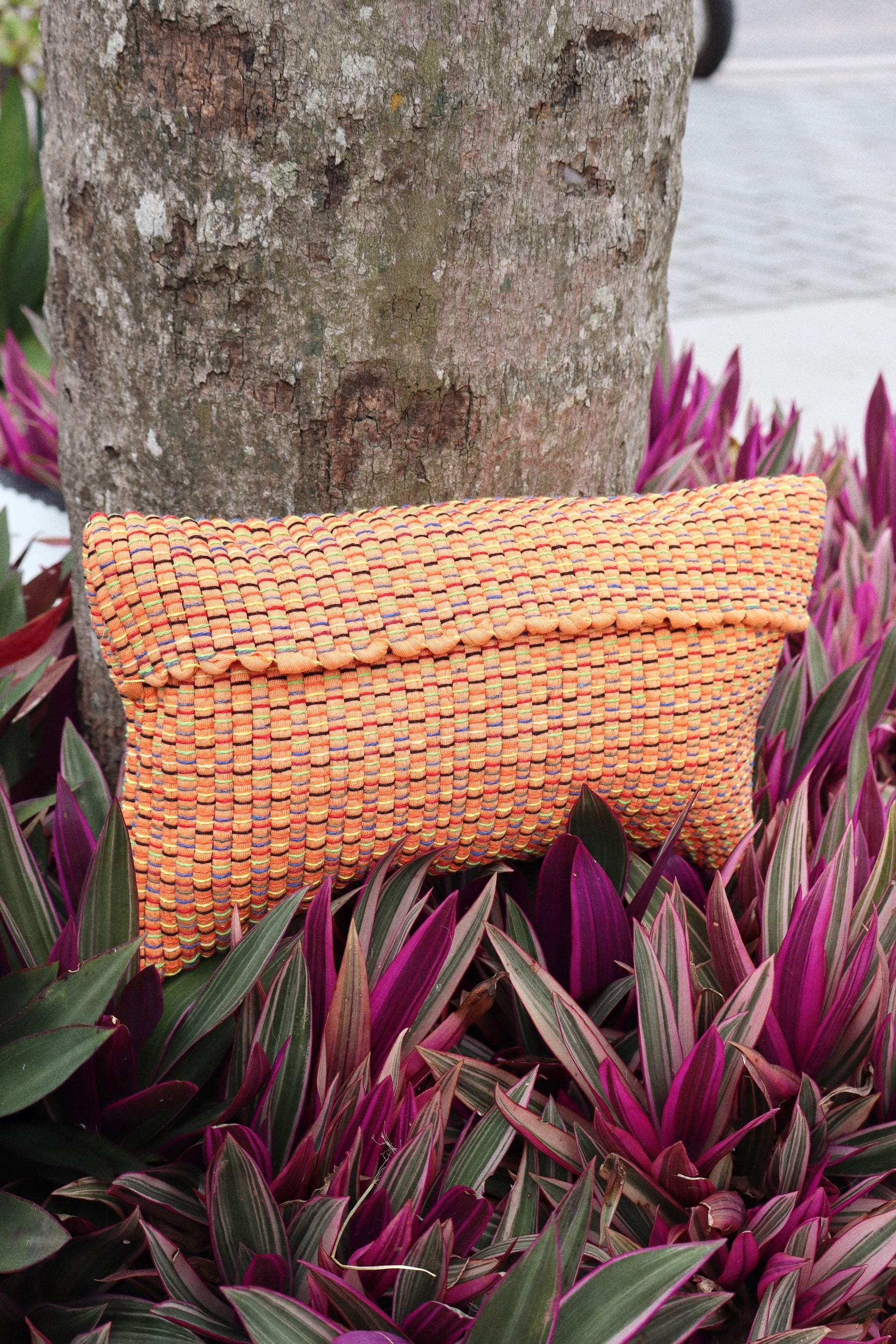 Bolsa Necessaire Malha Tear Laranja