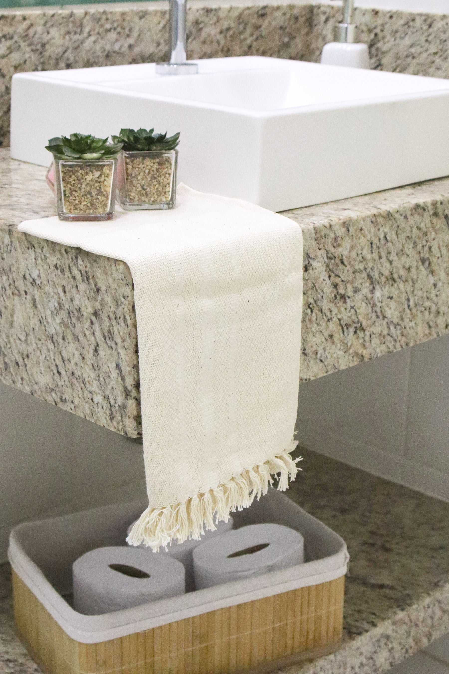 Kit 2 Peças de Lavabo Comum Preto e Rosa
