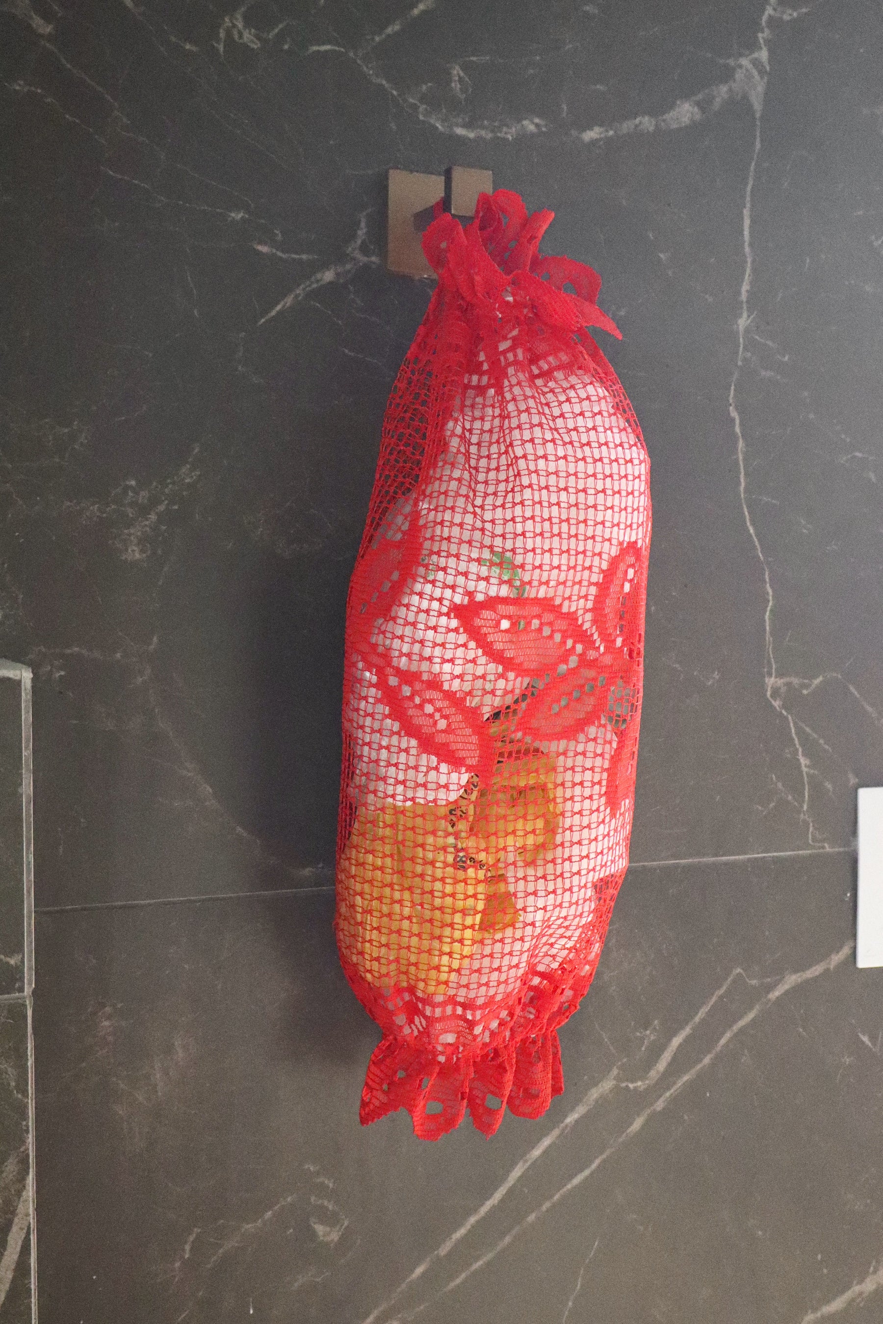 Puxa Saco Renda Vermelho