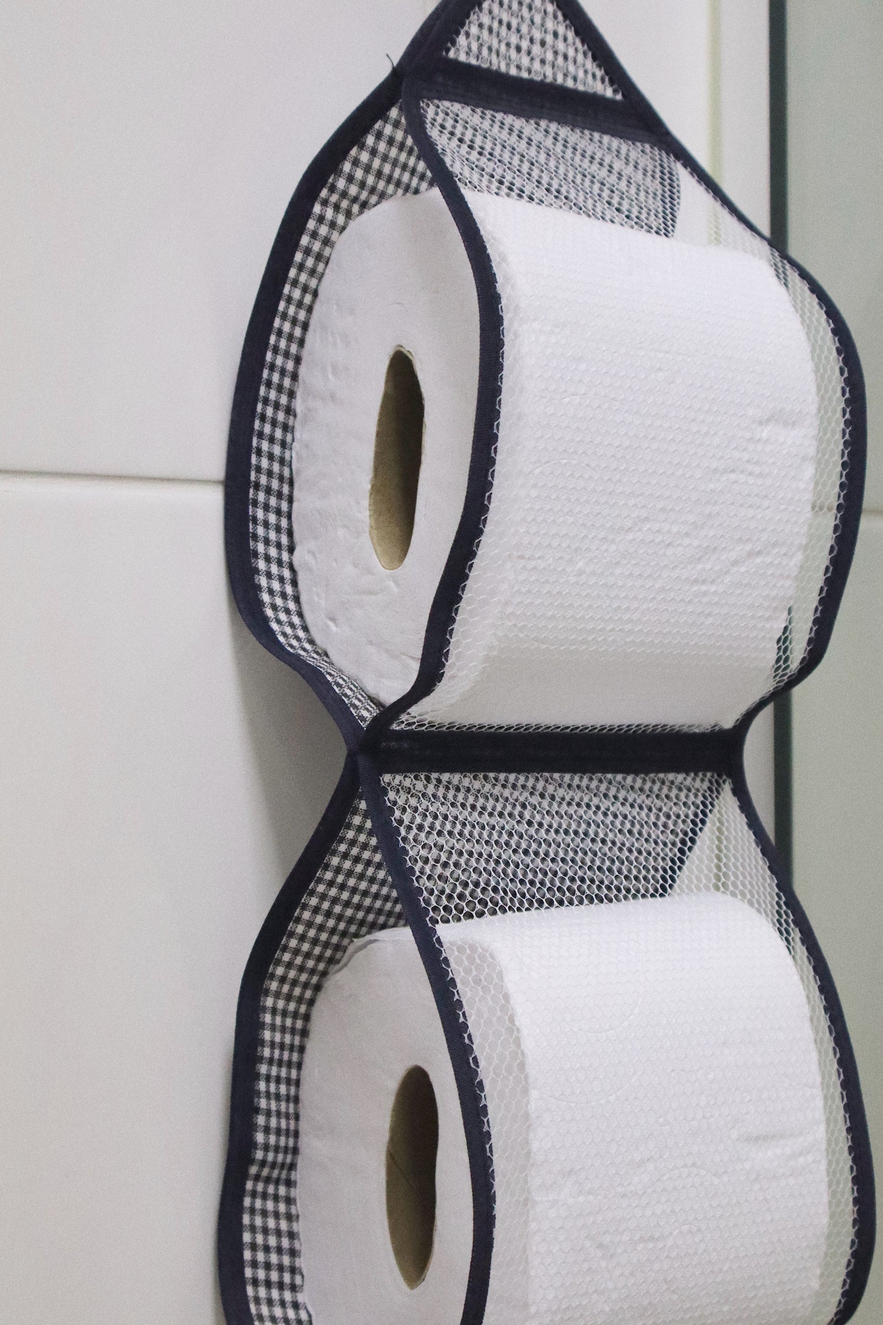 Porta Papel Higiênico 2 Lugares Tule Preto