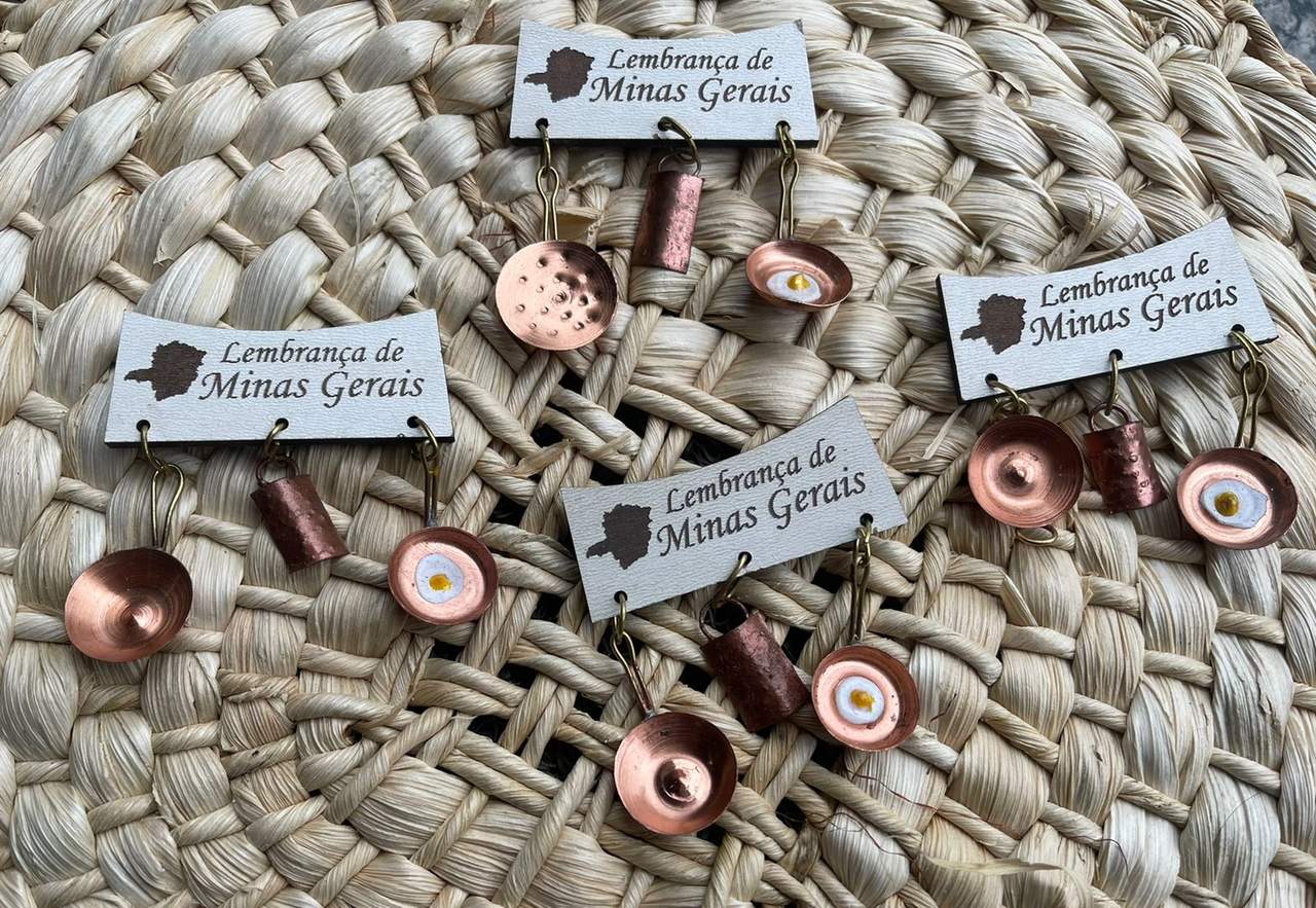 Ímã de Geladeira Miniatura Panela de Cobre
