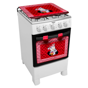 Kit Fogão E Forno Patchwork 4 Bocas