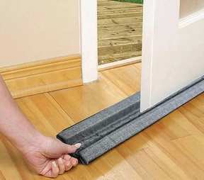 Vedador Protetor de Porta Cinza