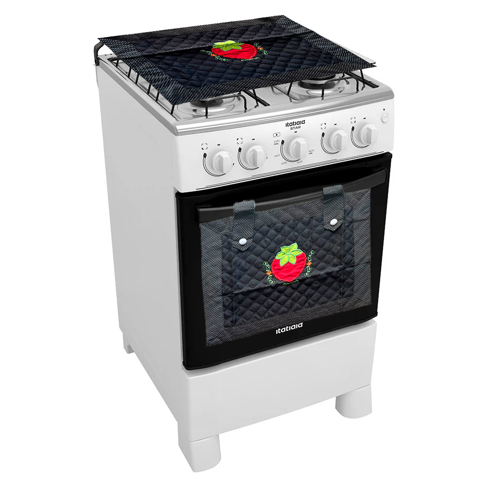 Kit Fogão E Forno Patchwork 4 Bocas