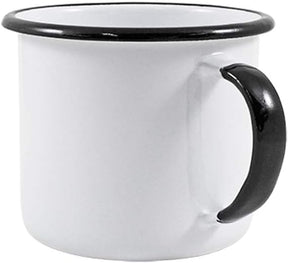 Caneca Esmaltada P Ágata MetalLouça Branca