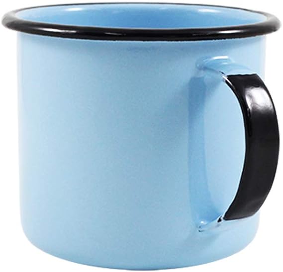 Caneca Esmaltada P Ágata MetalLouça Azul Claro
