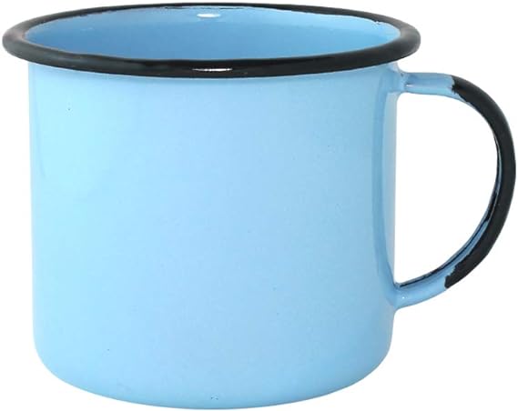 Caneca Esmaltada P Ágata MetalLouça Azul Claro