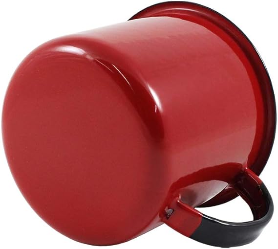 Caneca Esmaltada P Ágata MetalLouça Vermelha
