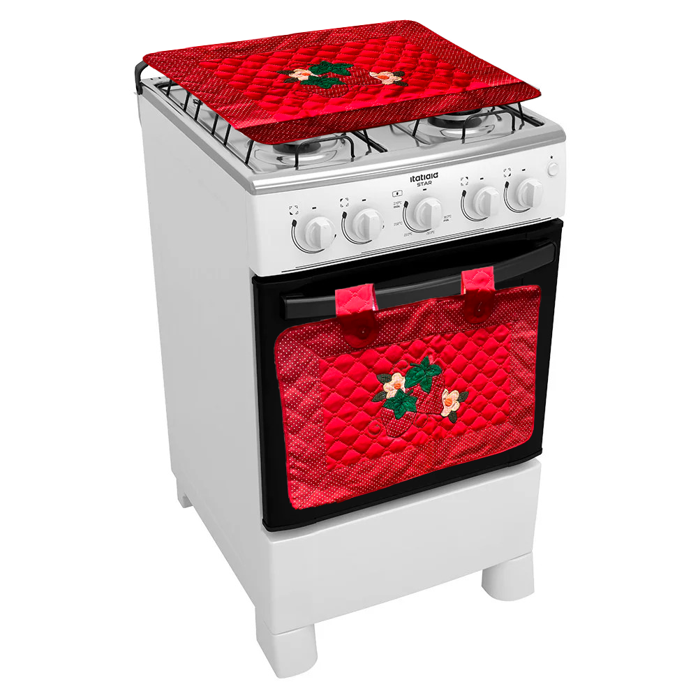 Kit Fogão E Forno Patchwork 4 Bocas