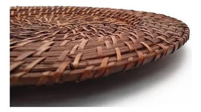 Sousplat Fibra Rattan 32cm