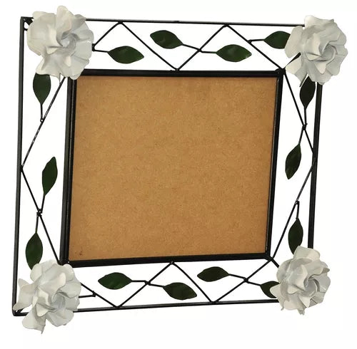Moldura Para Espelho De Ferro Flor Rústica P