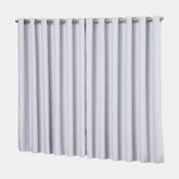 Cortina Blackout com Argolas Cromadas Branco 2,20x2,80m