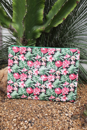 Necessaire Porta Calcinha Limpinha Sujinha G Rosa e Verde