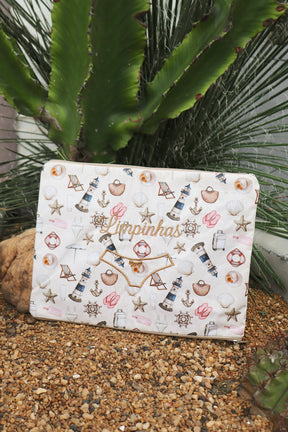 Necessaire Porta Calcinha Limpinha Sujinha G Praia