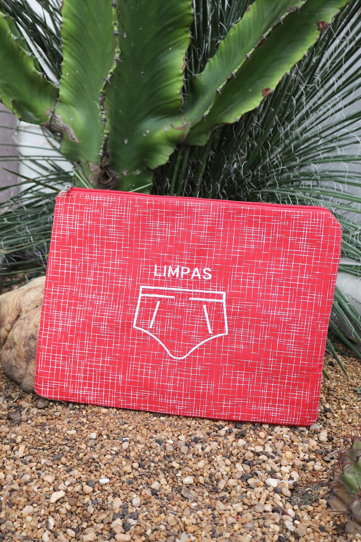 Necessaire Porta Cueca Limpinha Sujinha G Vermelha