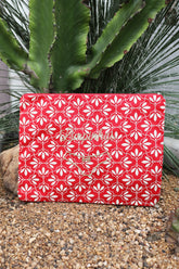 Necessaire Porta Calcinha Limpinha Sujinha G Abstrato Vermelho