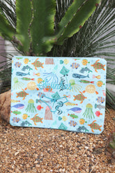 Necessaire Porta Calcinha Limpinha Sujinha G Fundo do Mar