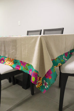 Toalha De Mesa Chita com Composê Tifanny e Café com Leite 1,5mx2,2m