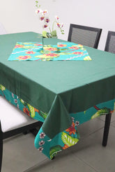 Toalha De Mesa Chita com Composê Verde 1,5mx2,5m
