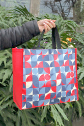 Sacola Reciclável Vermelha e Azul EcoBag