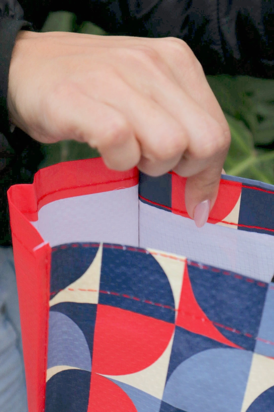 Sacola Reciclável Vermelha e Azul EcoBag