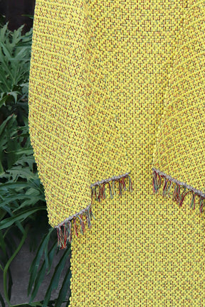 Jogo De Passadeira Coroa Malha Amarelo