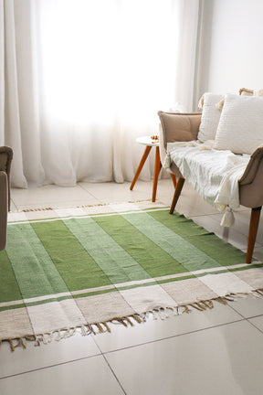 Tapete em Malha Moldura Verde 1,50x1,50m
