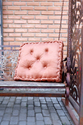 Almofada Futon Turca Suede Terracota 50x50x10cm