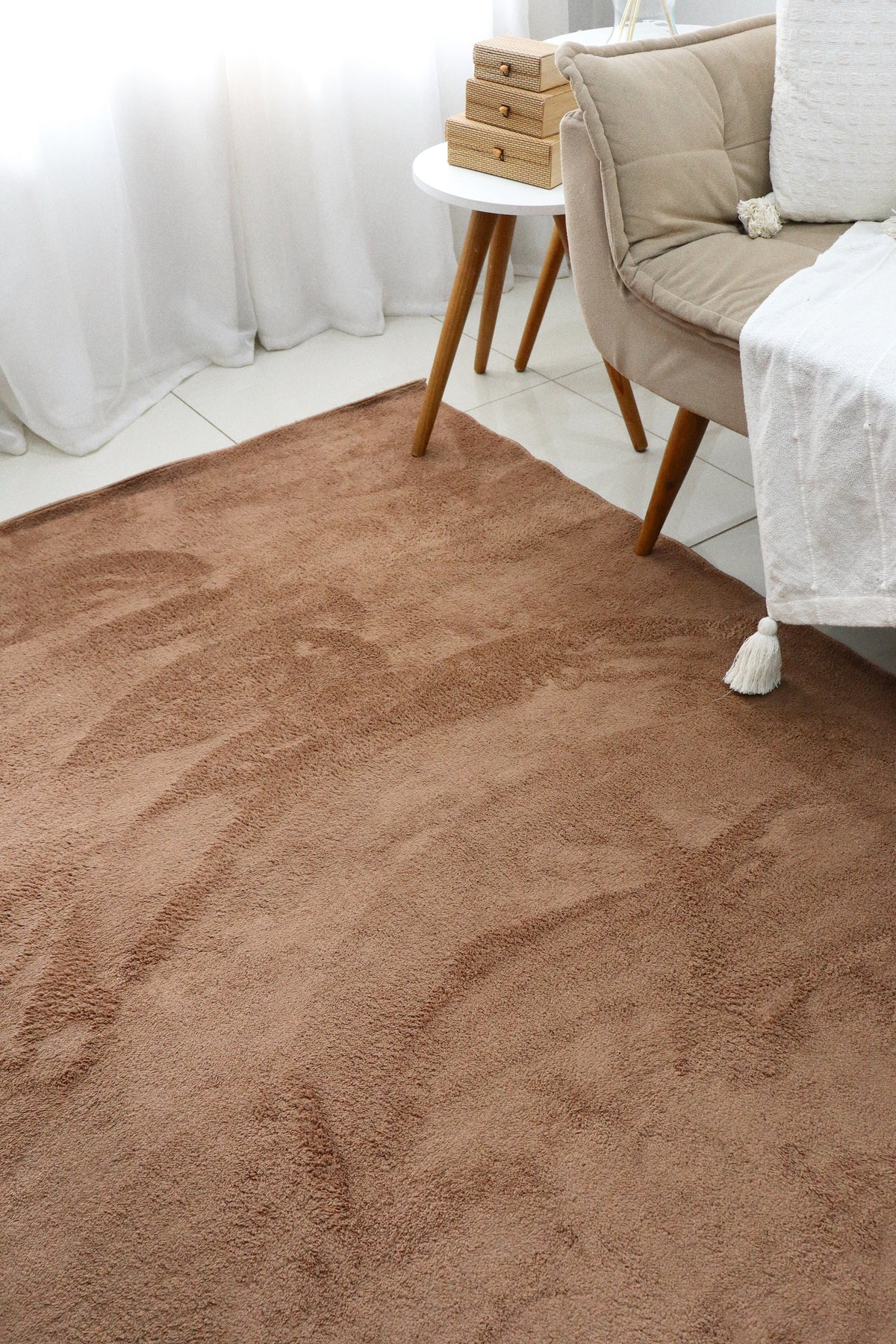Tapete Vip Liso Marrom 1,40X2,00m