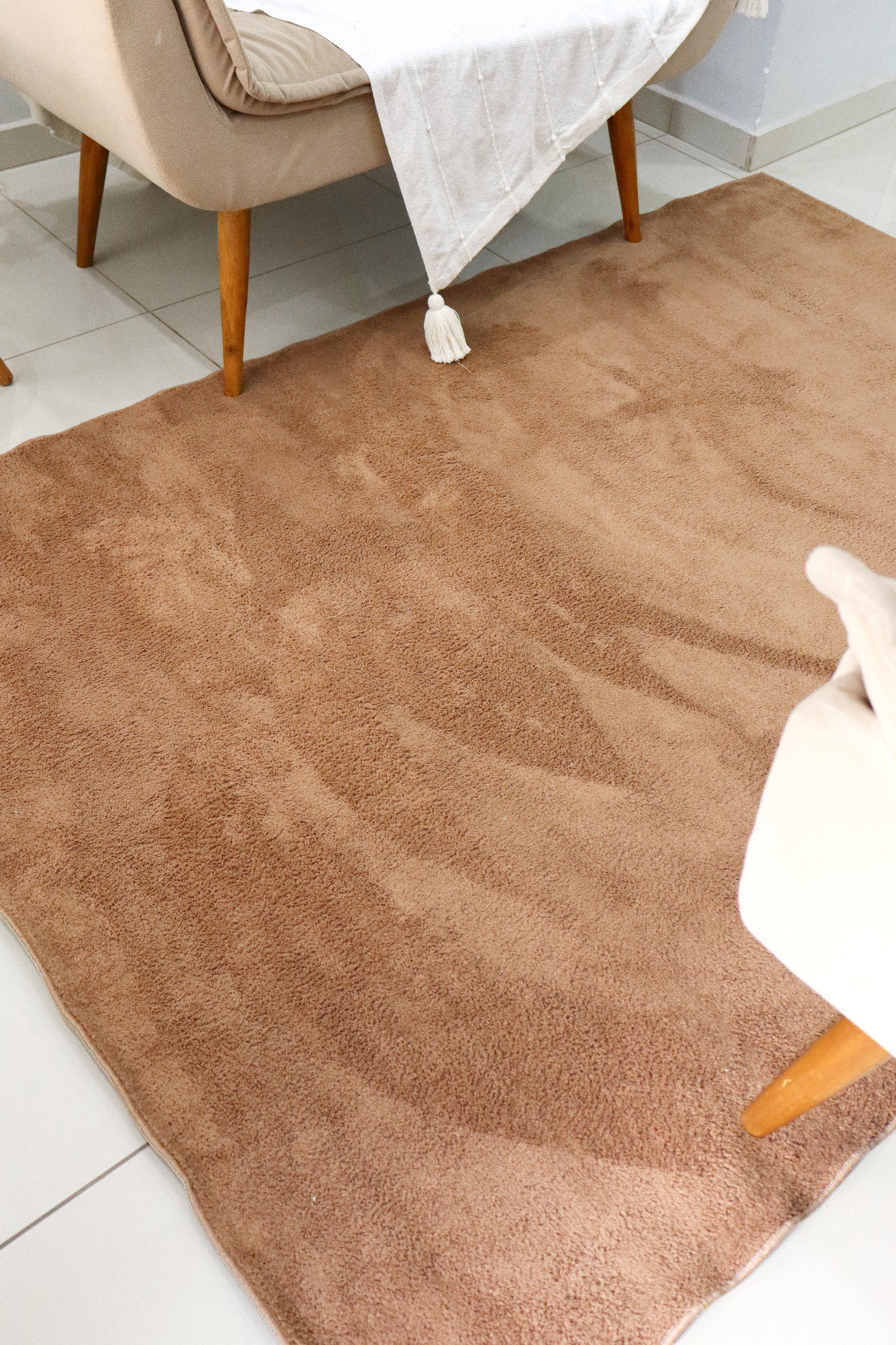 Tapete Vip Liso Marrom 1,40X2,00m