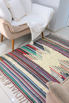 Tapete de Bico em Malha Amarelo 1,50x1,50m