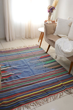 Tapete de Bico em Malha Azul 1,50x1,50m