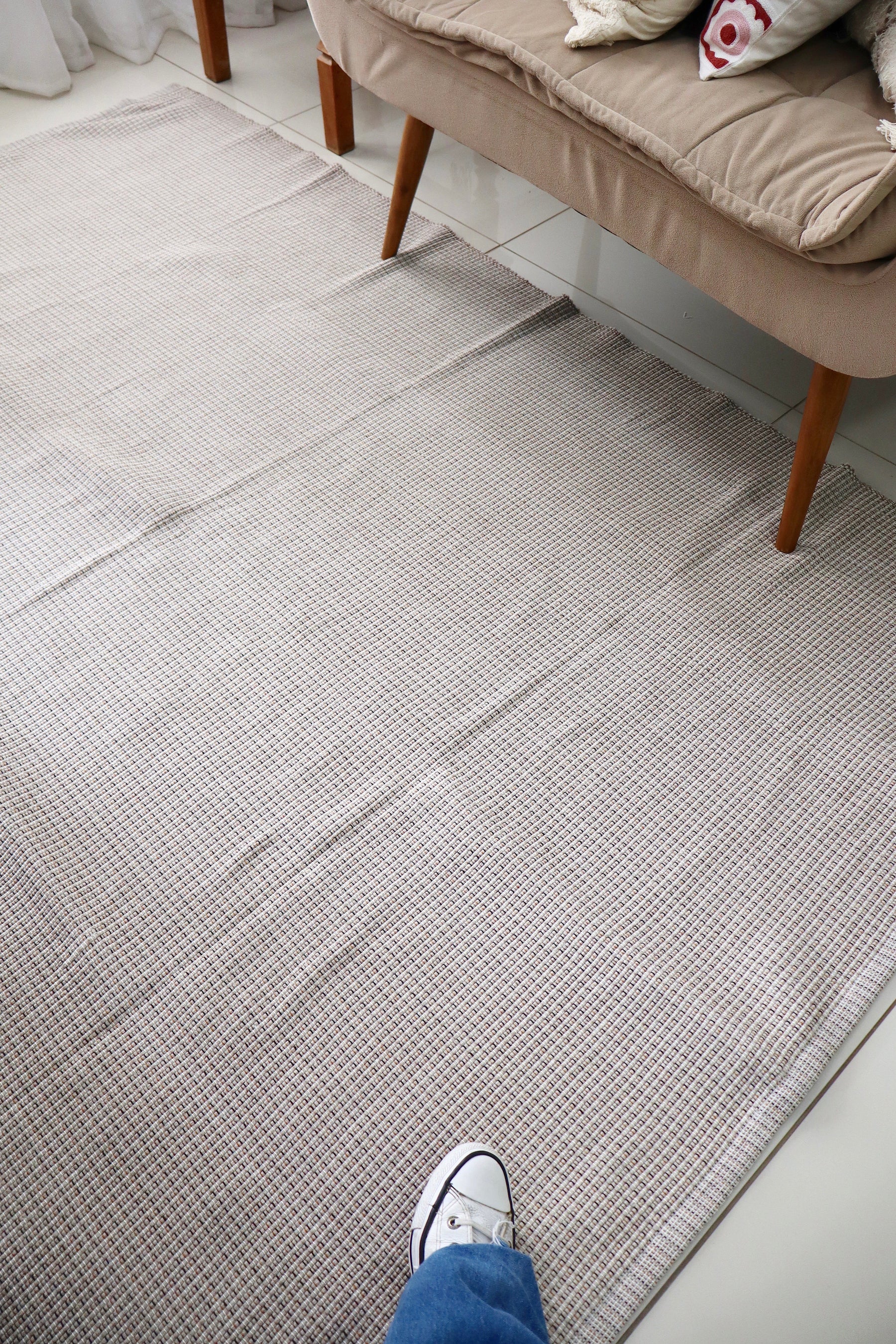 Tapete em Linha Mesclado Bege 2,00x2,50m