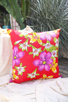 Capa de Almofada Chita Vermelha 65x65