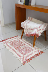 Tapete Algodão Felpudo Dupla Face Terra 50x80cm