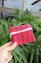 Porta Níquel Malha Tear Rosa Pink