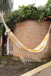 Rede de Descanso Simples Xadrez Amarelo