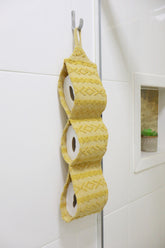 Porta Papel Higiênico 3 Lugares Algodão Riachuelo Amarelo