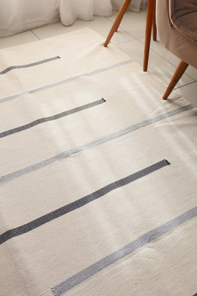 Tapete em Linha Capri Preto e Cinza 1,50x2,00m