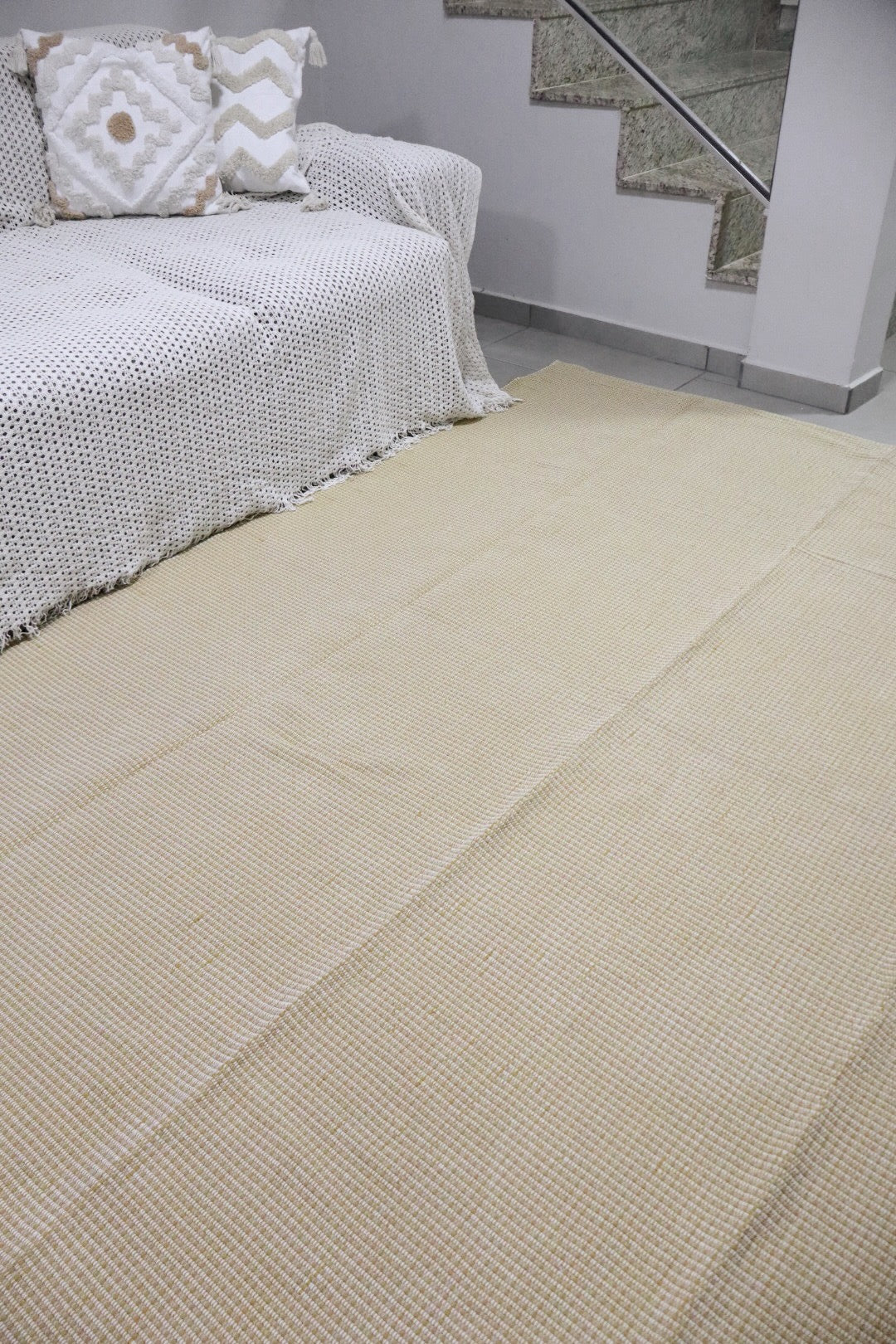 Tapete em Linha Mesclado Mostarda 2,00x2,50m