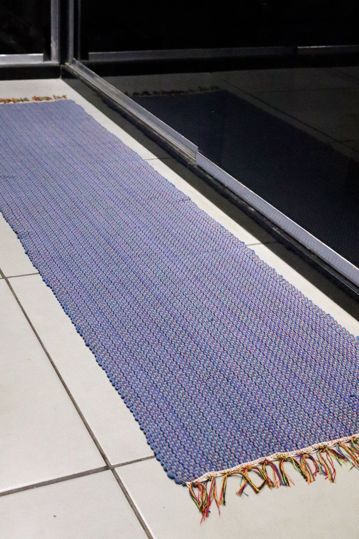 Passadeira em Malha Azul 2,5m