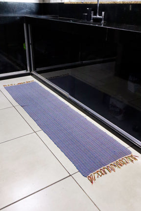 Passadeira em Malha Azul 2,5m