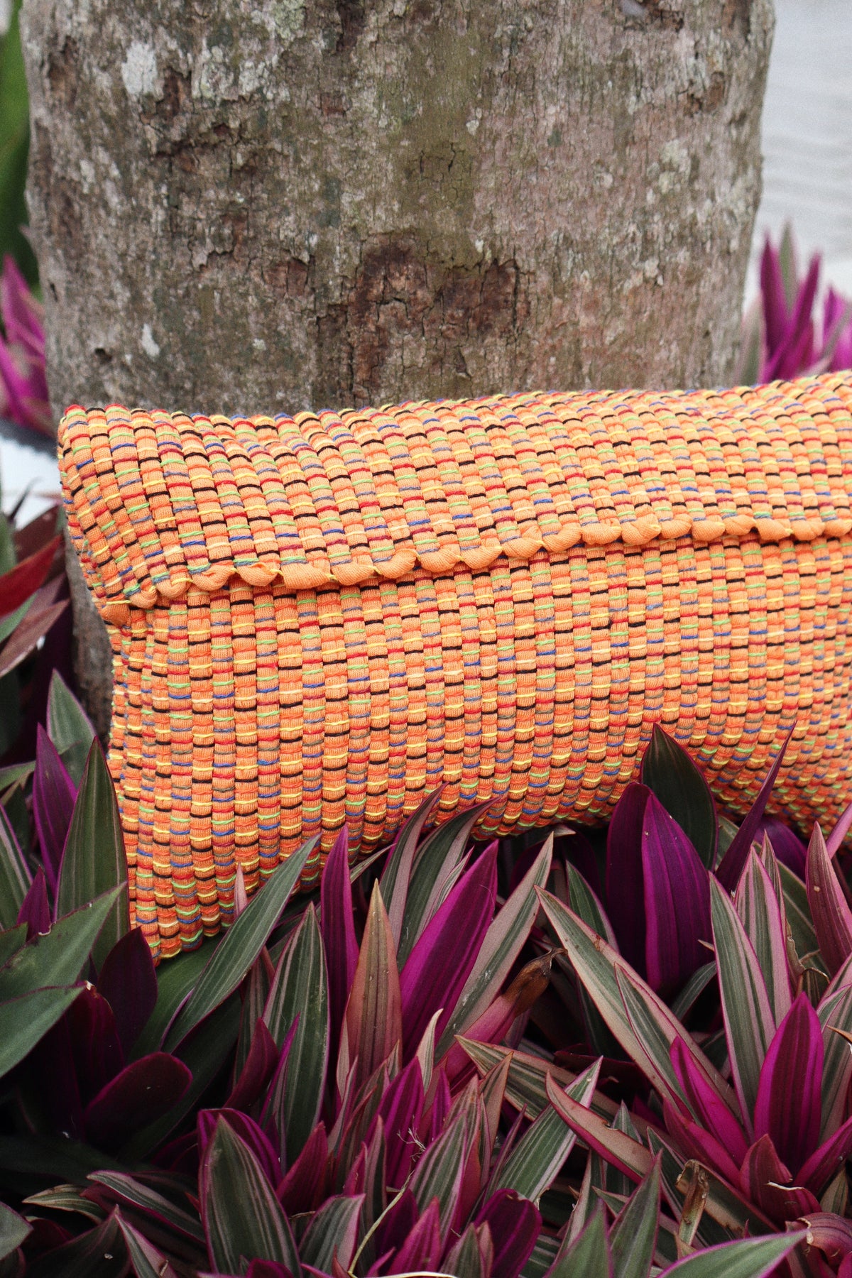 Bolsa Necessaire Malha Tear Laranja