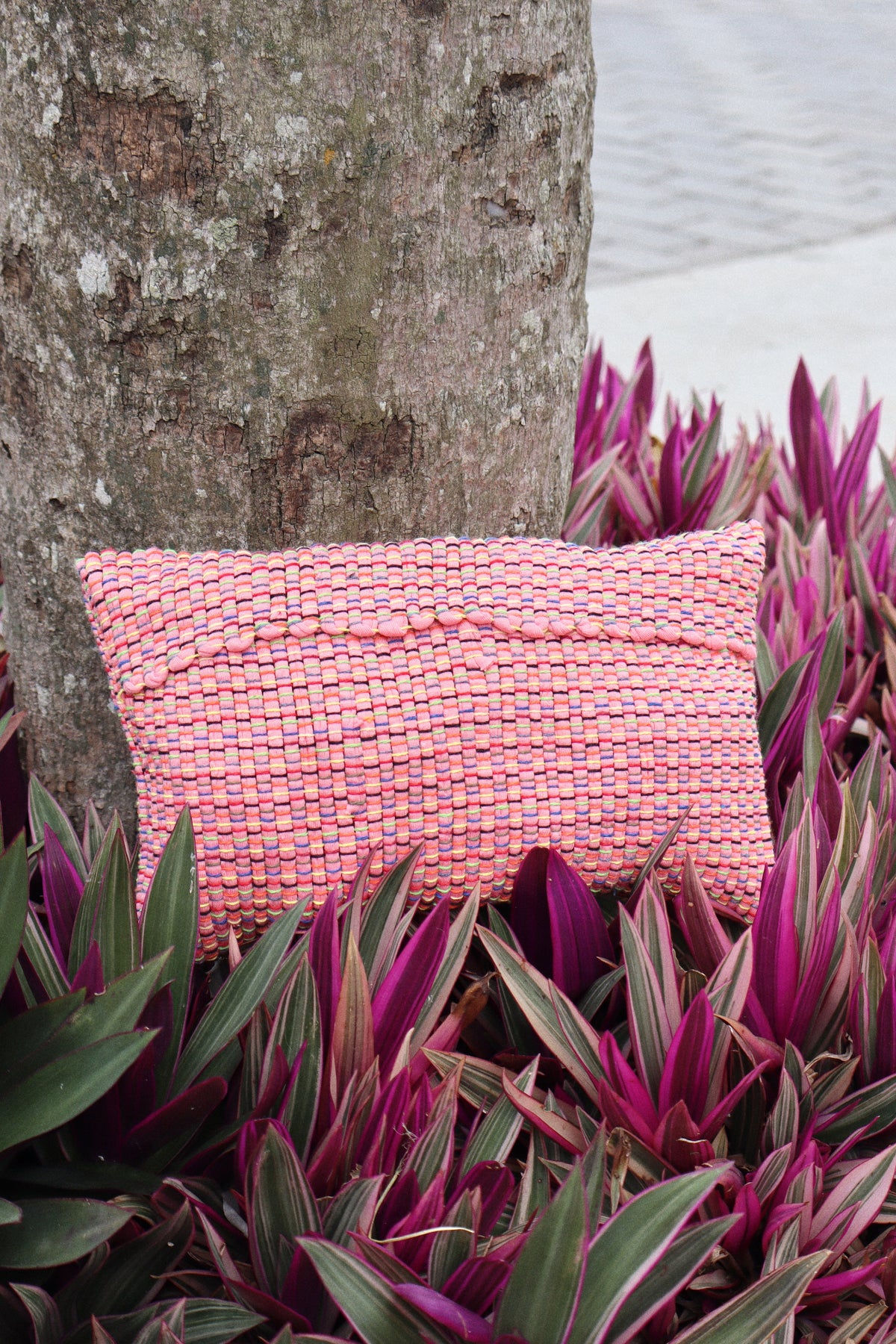 Bolsa Necessaire Malha Tear Rosa