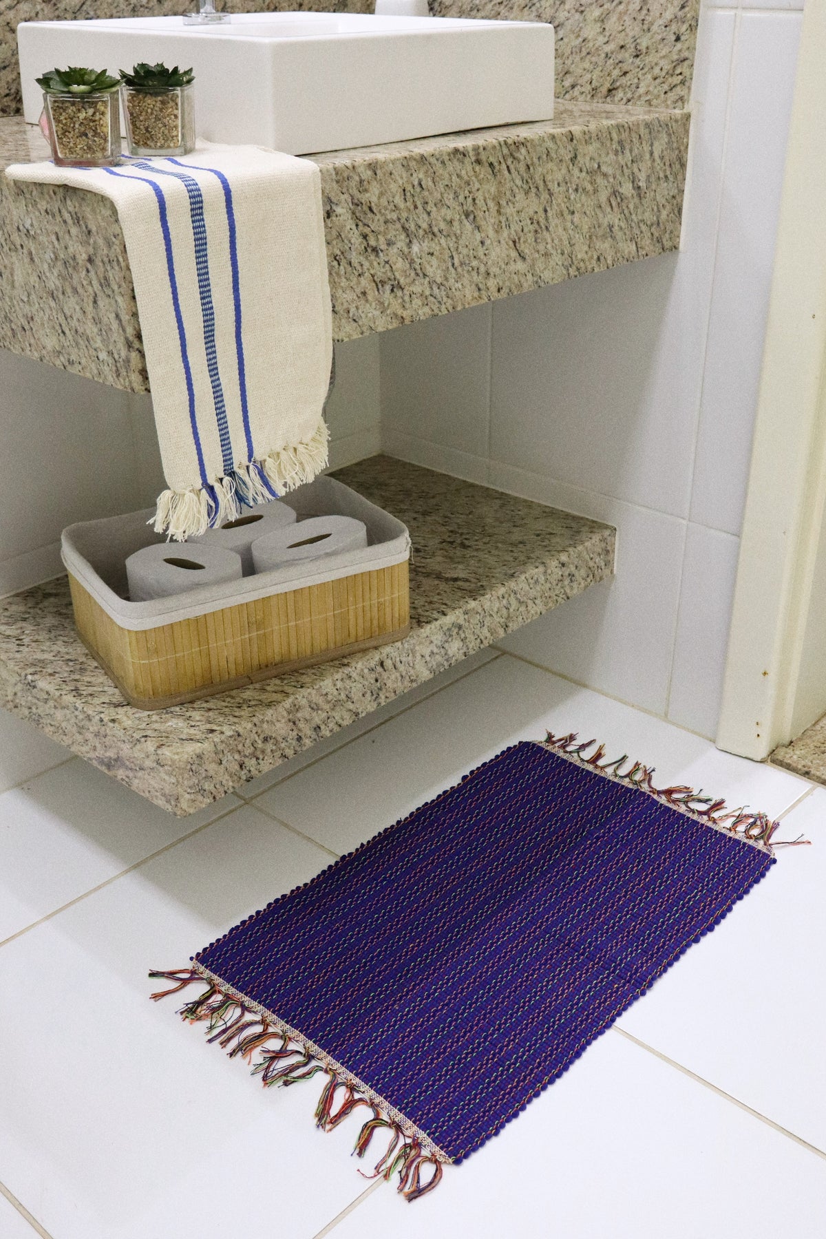 Kit 2 Peças de Lavabo Comum Azul