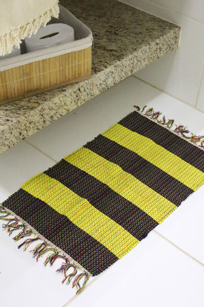 Kit 2 Peças de Lavabo Comum Preto e Amarelo