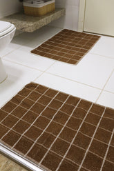 Tapete Felpa Ultra Absorvente Marrom 50x70cm
