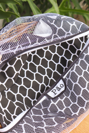 Cesta Porta Pão Bambu com Zíper Preta