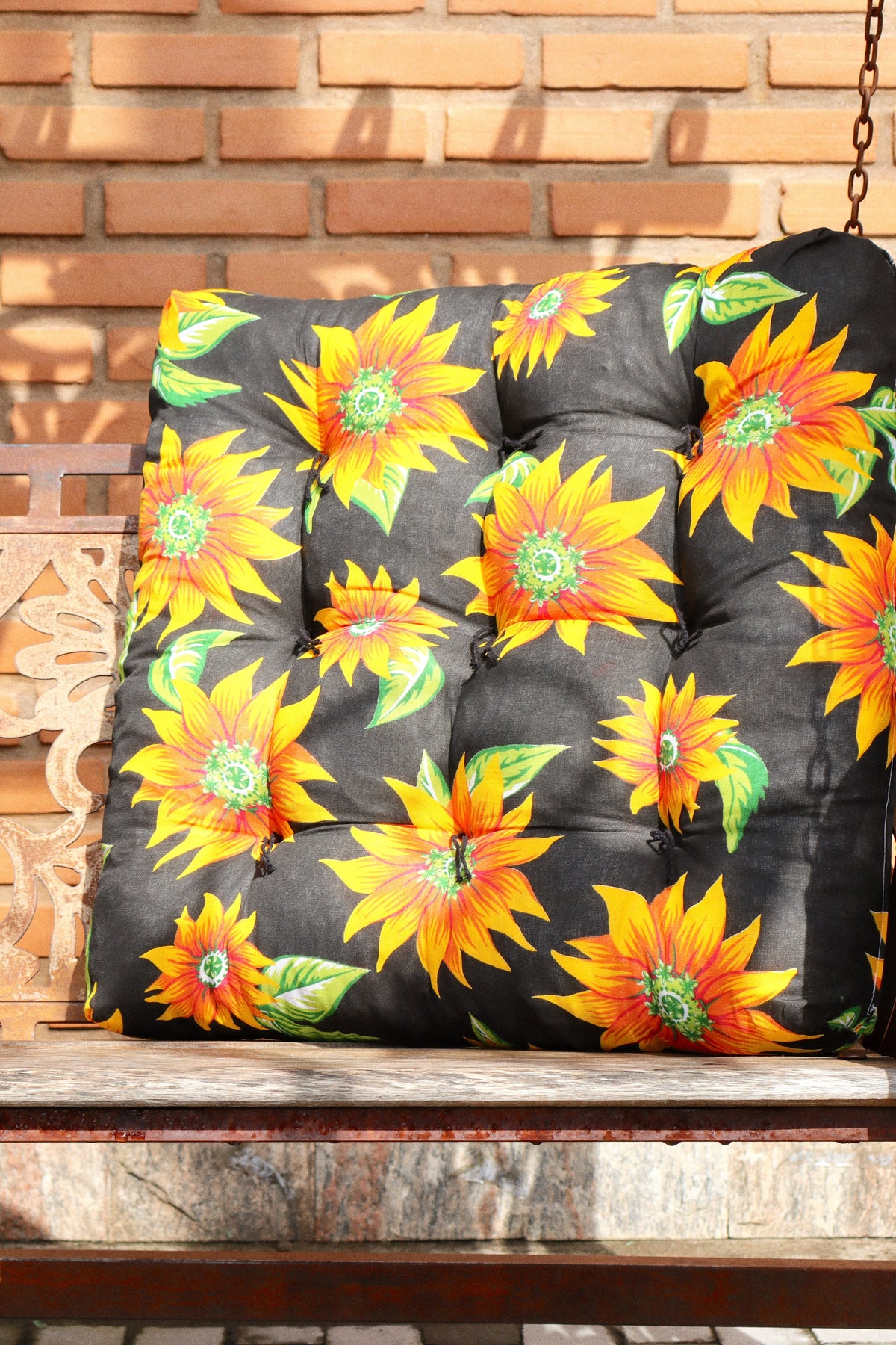Almofada Futon Chita Preto 55x55cm